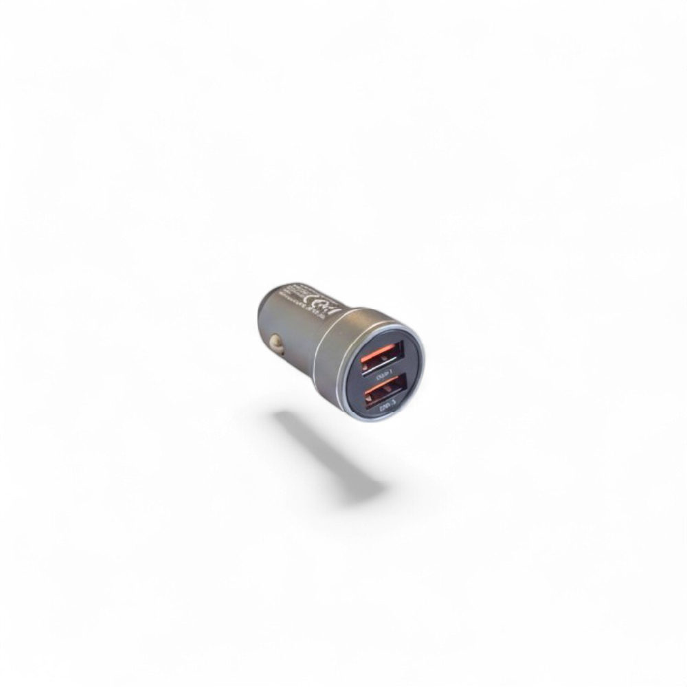 ADAPTADOR DE CARGA PARA CARRO CON DOBLE PUERTO USB 3.4 A